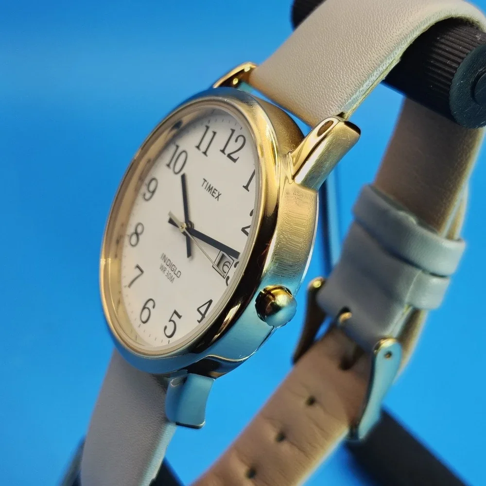 Vintage 2014 Timex Indiglo Date Wristology  40mm Women's Quartz Watch Restored
